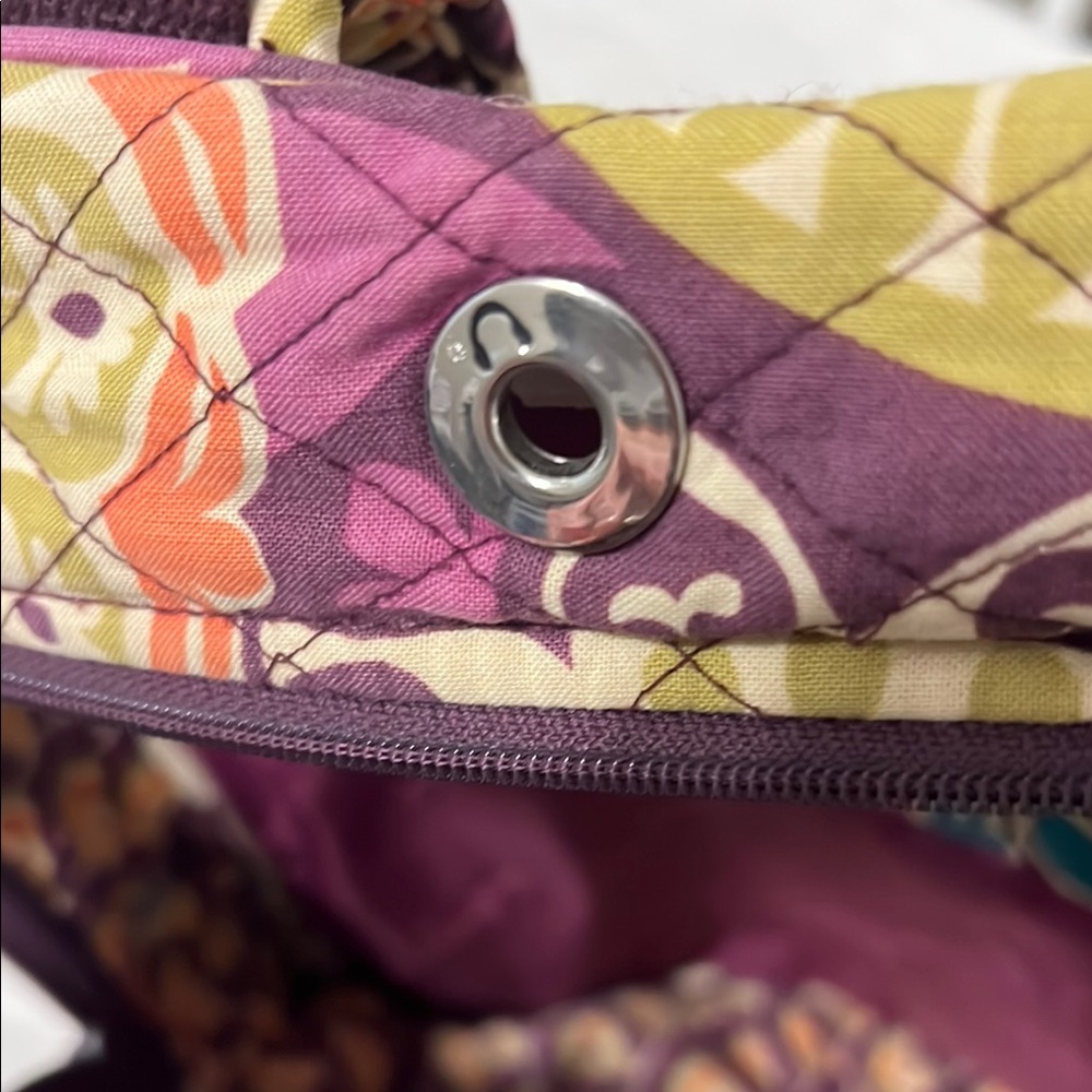 Vera Bradley Quilted Backpack in Plum Crazy (retired pattern) - Picture 6 of 7